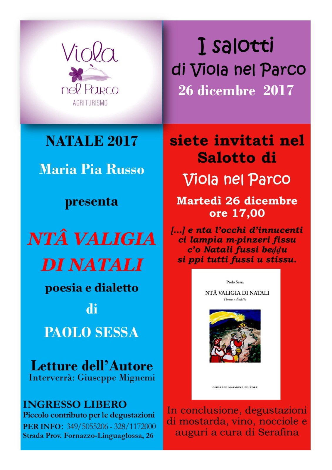 Poesie Di Natale In Russo.Nta Valigia Di Natali Poesia E Dialetto Natale 2017 Viola Nel Parco